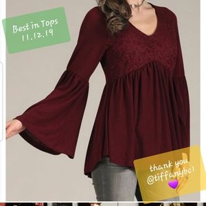 Betro Raisin Empire V Neck